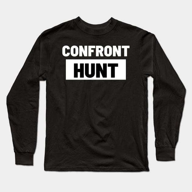 Political T-Shirts UK - Confront Hunt Long Sleeve T-Shirt by Never Mind The Bedsocks